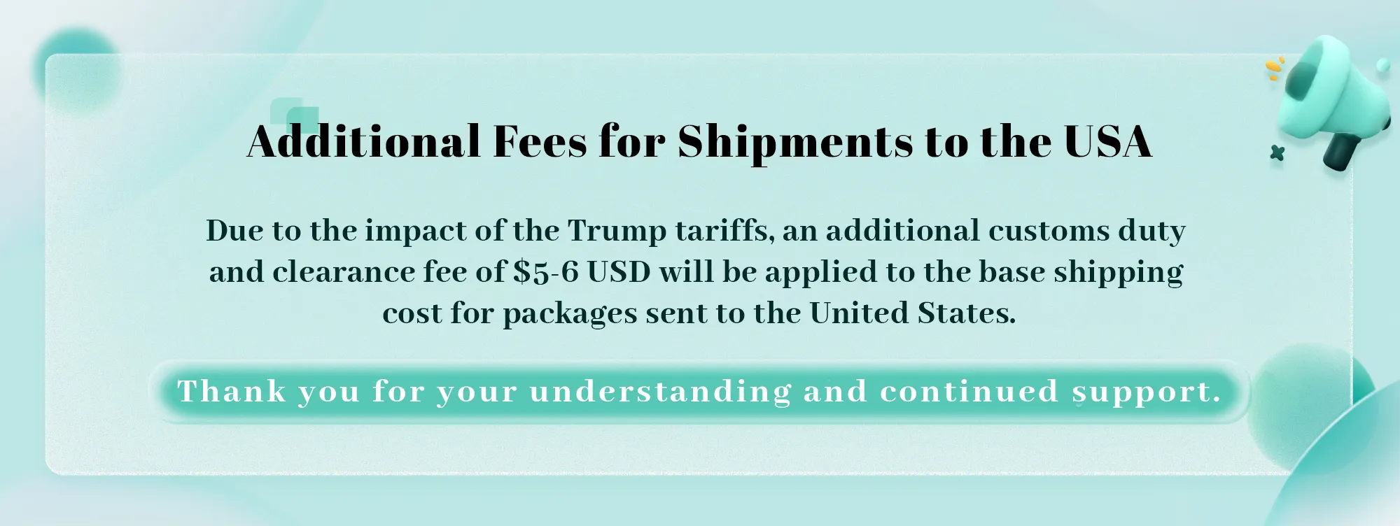 shipping fee